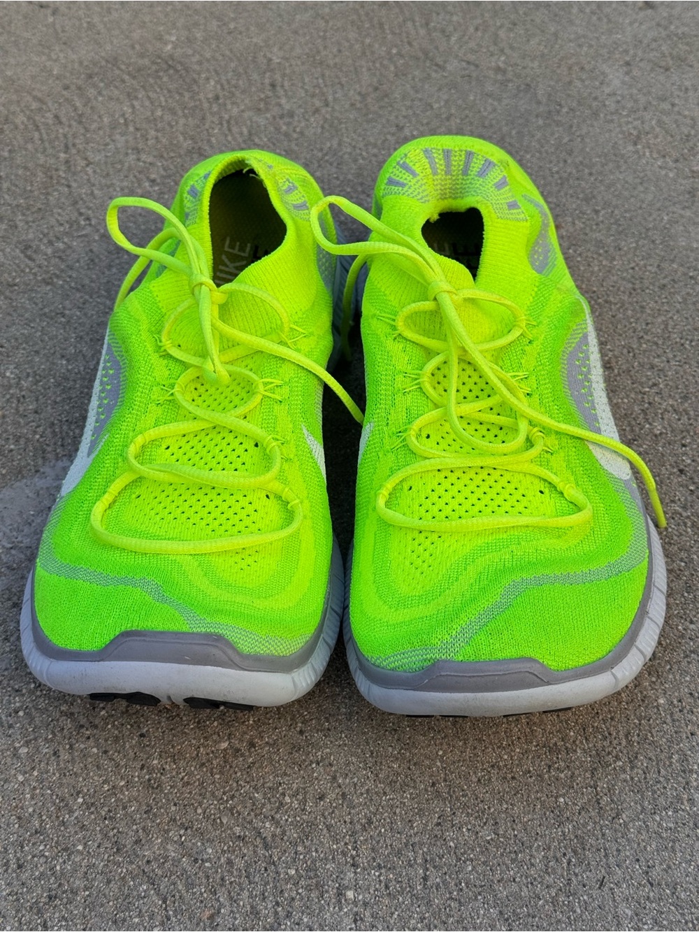 Nike Free Run Fly knits - Volt and grey